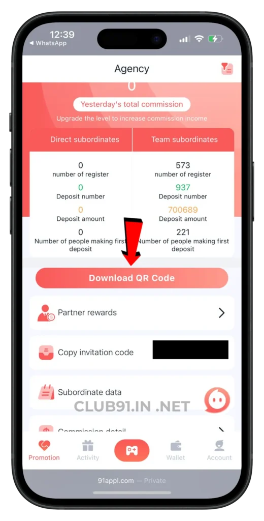 91-club-promotional-page